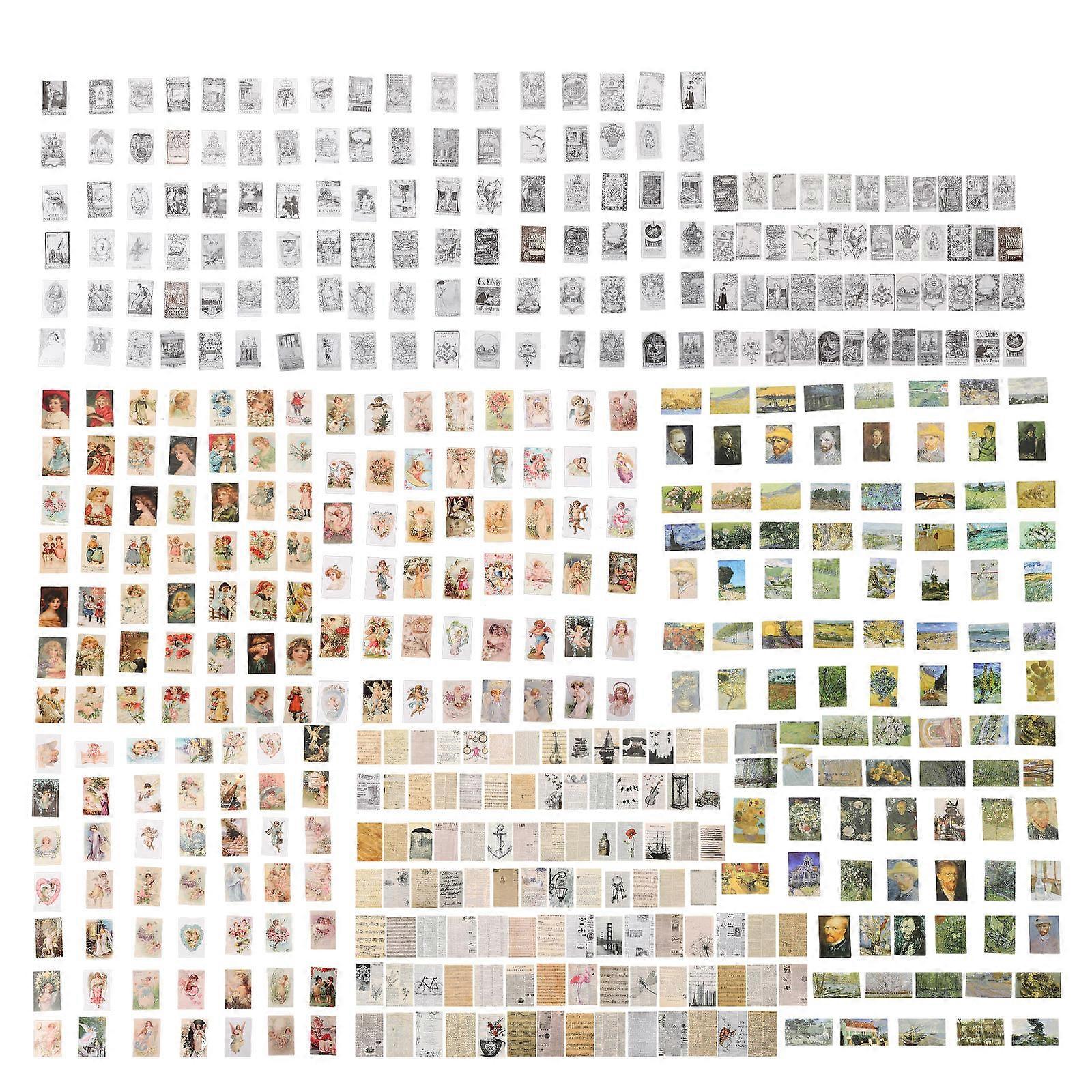 Art Craft Paper Vintage Scrapbooking Handbook for Decor 4000Pcs