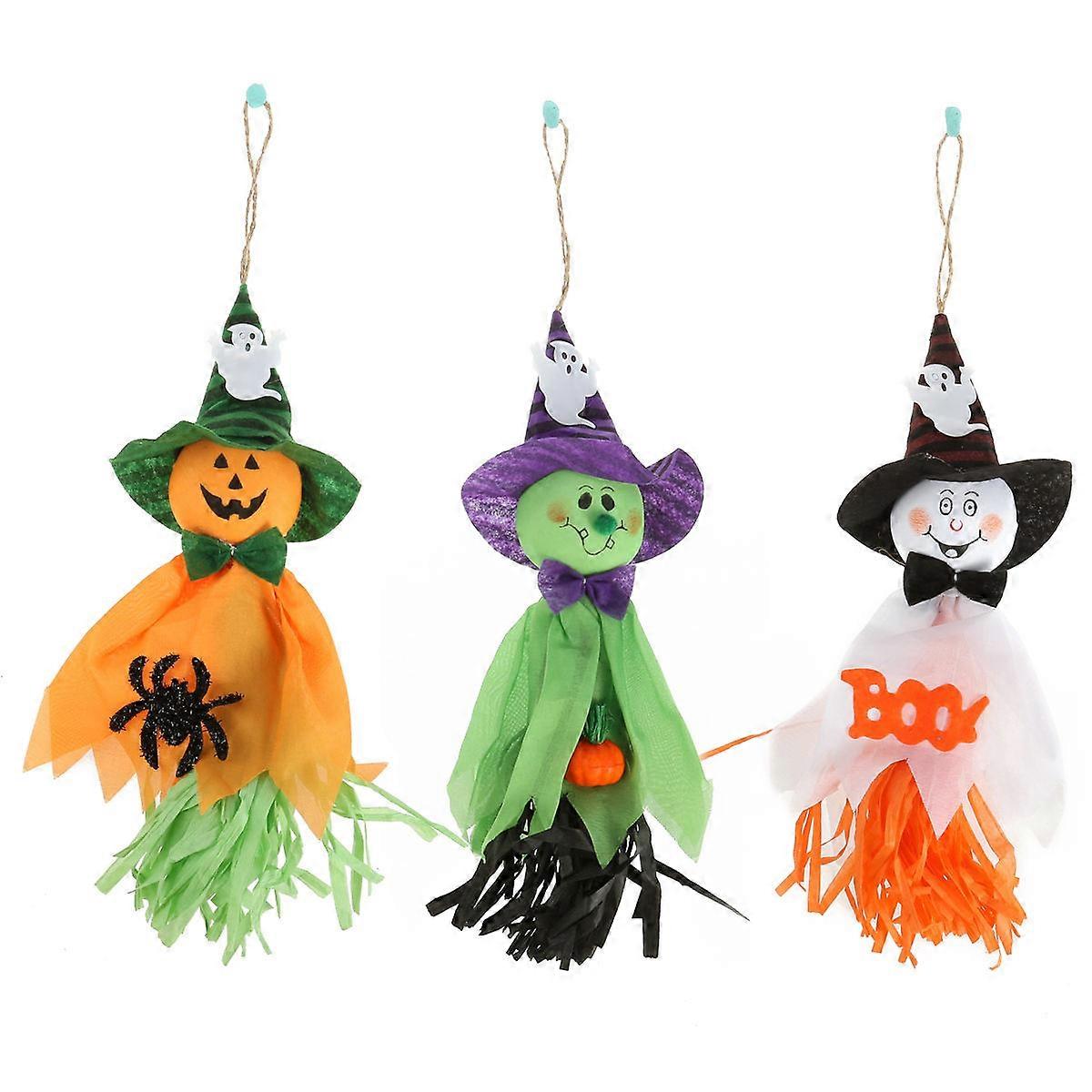 Halloween Ghost Paper Garland for Decoration Use 3 Pieces Set