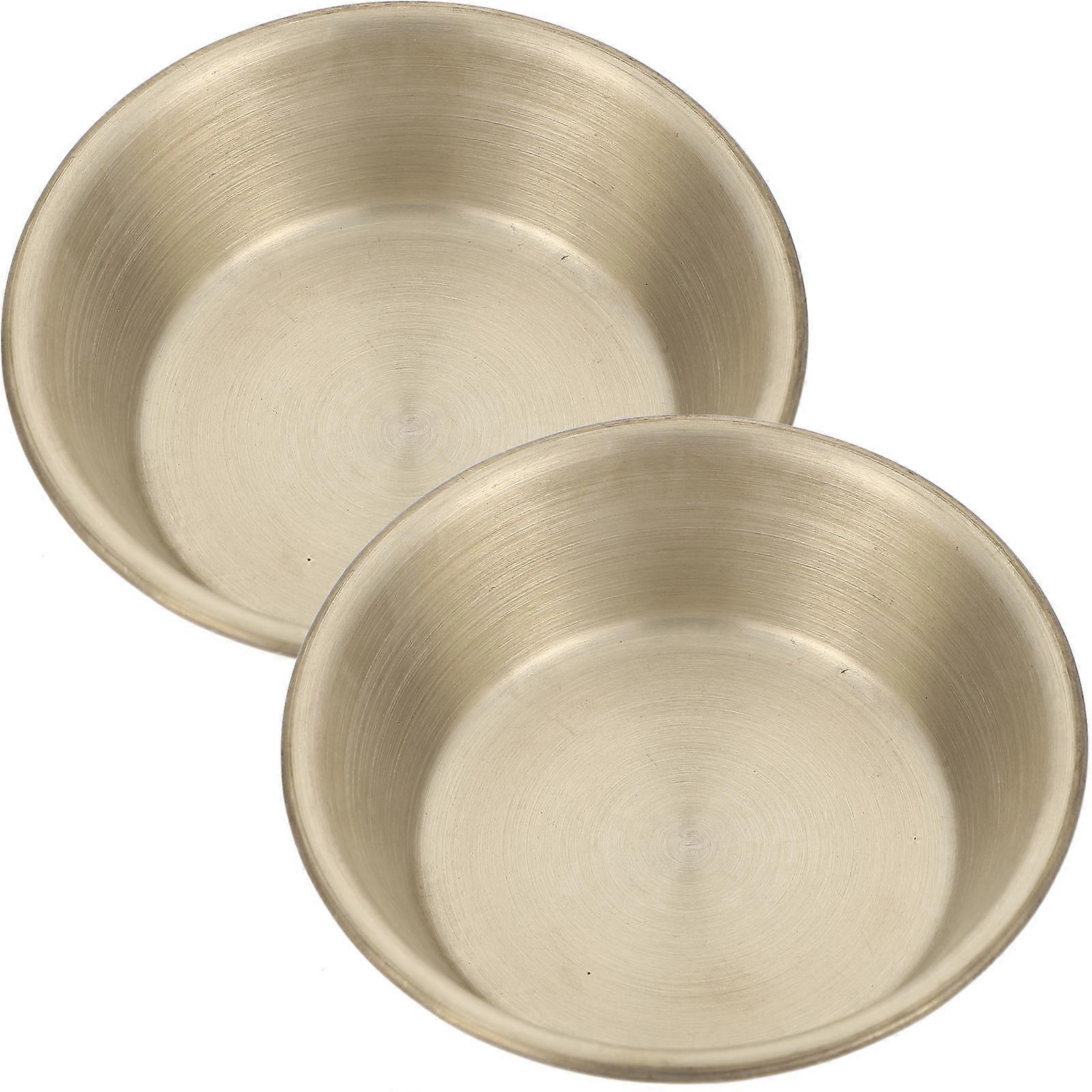 Stainless Steel Sauce Bowls Seasoning Dish for 4Pcs Household Use