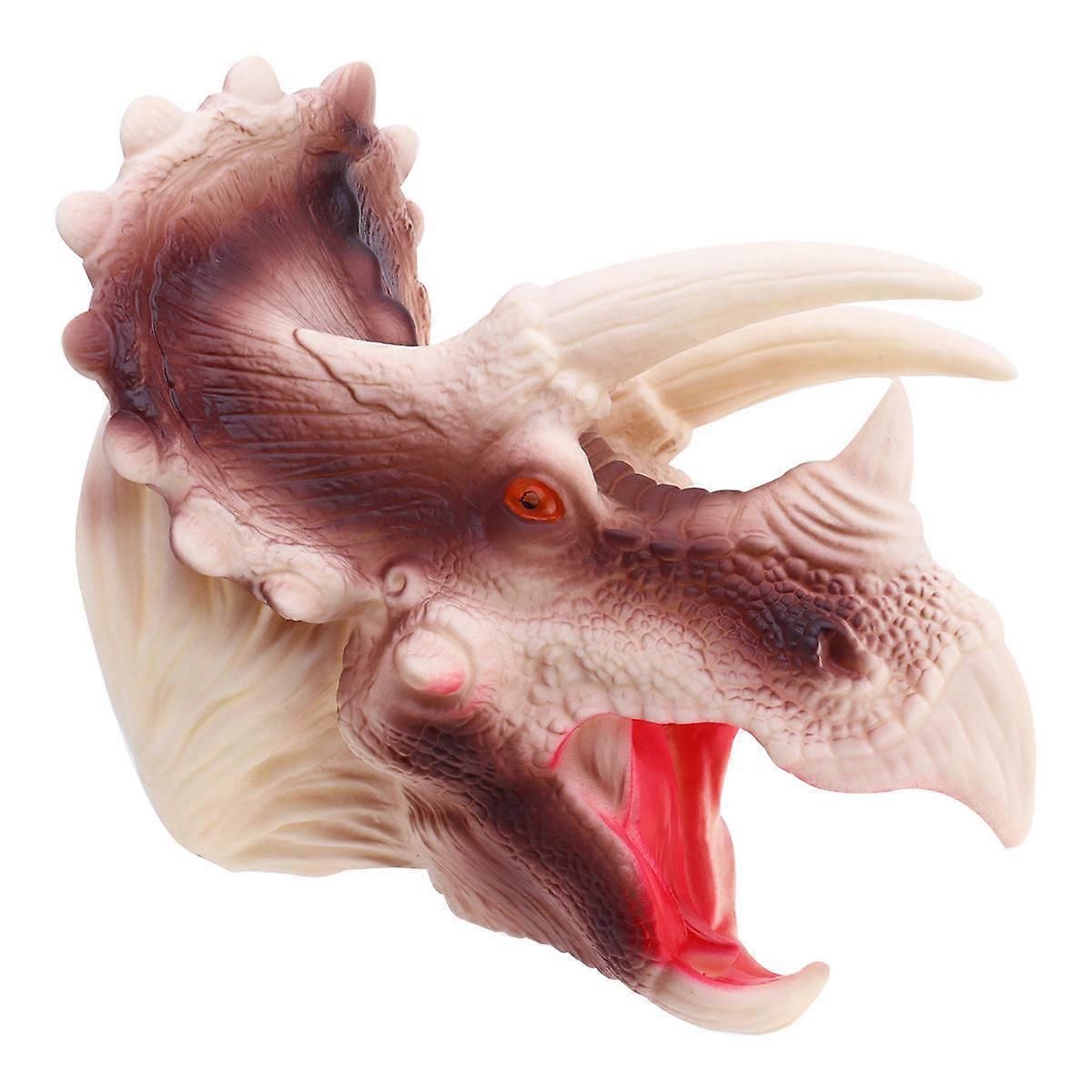 Animal Hand Puppet Dinosaur Figure Glove for Playing 3Pcs Creative Set