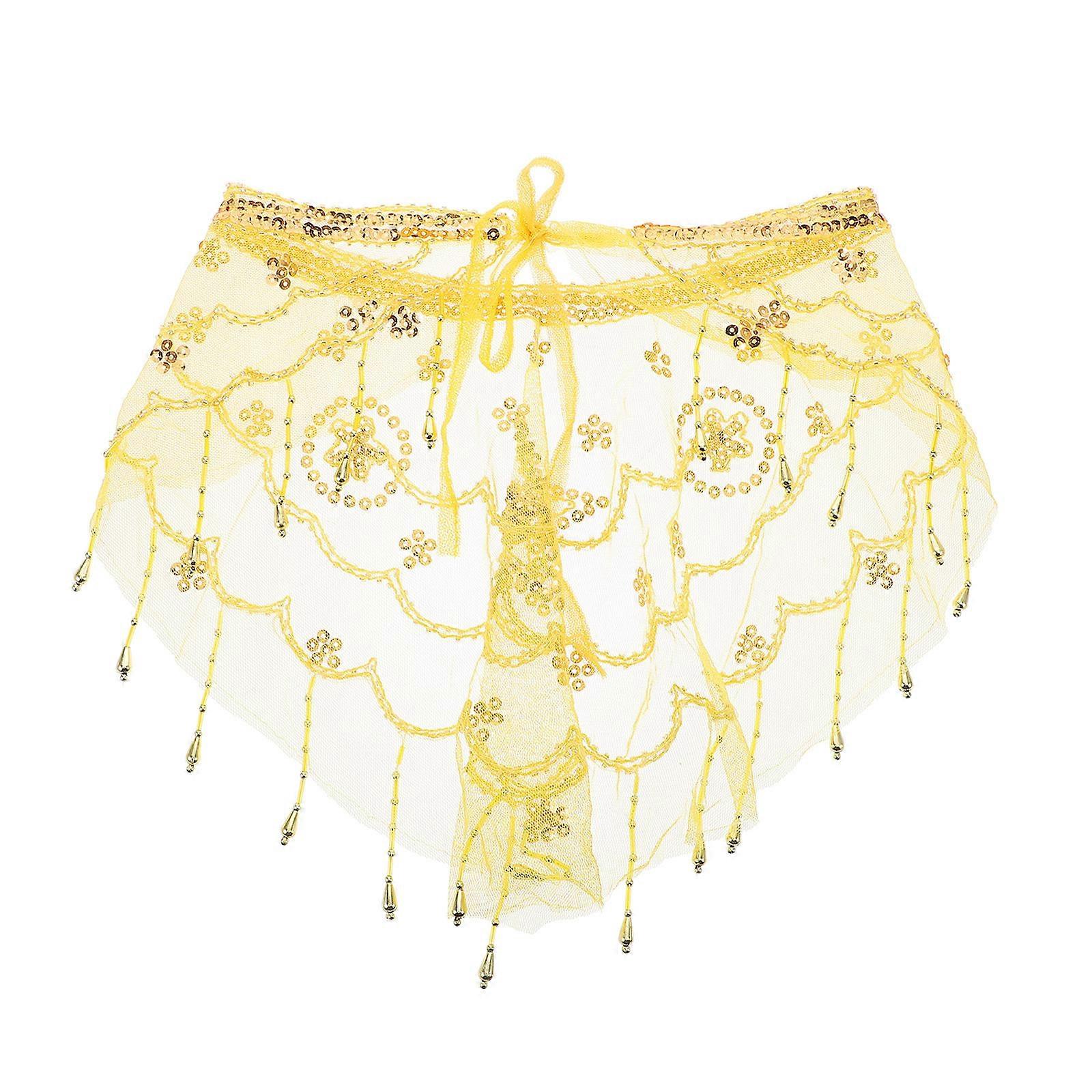 Polyester Belly Dancing Face Veil for Women 4Pcs Accessory