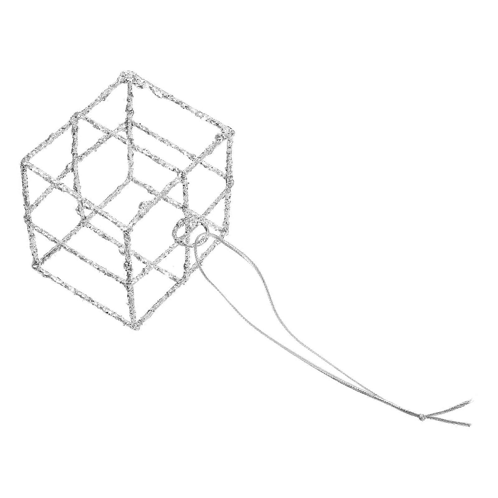 Christmas Tree Hanging Decoration Silver Iron Pendant for 3Pcs Use