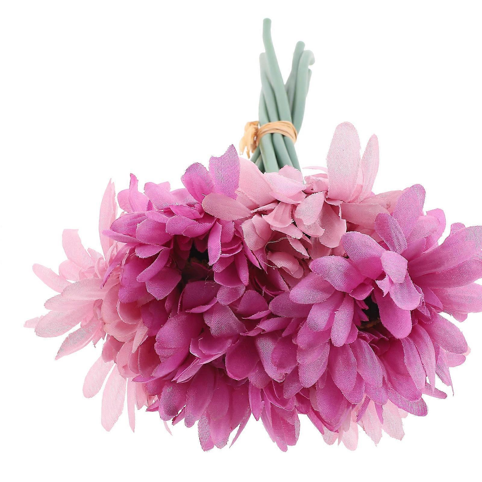 Simulation Flower Adornment Bouquet for Bridal Use 21Pcs Artificial Gerbera