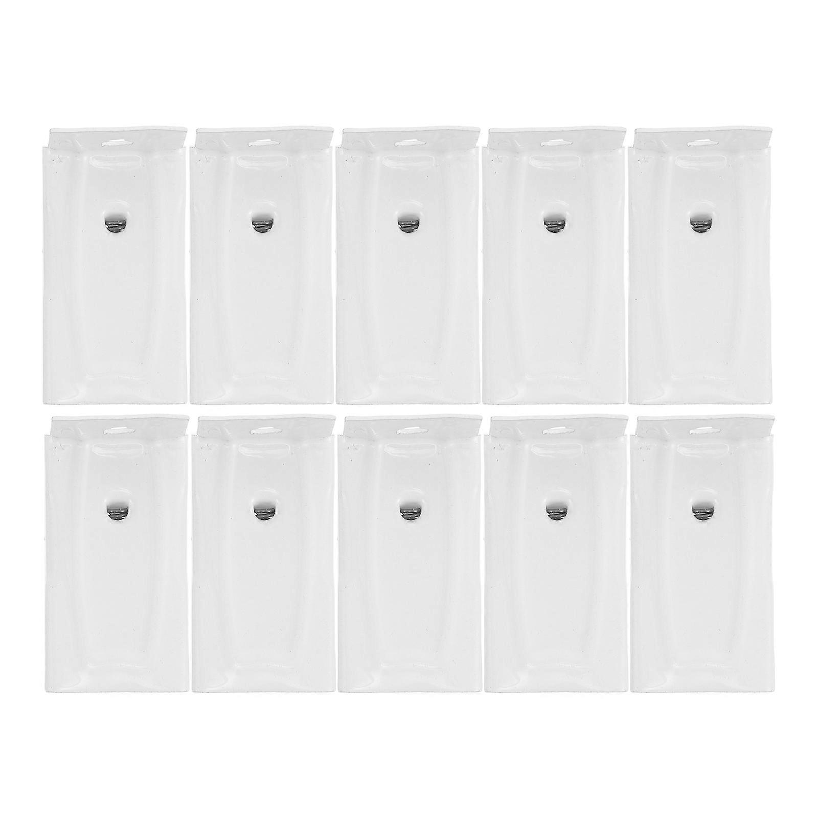 Iron Wall Mount Brackets for Ceiling Curtain Track 100Pcs White