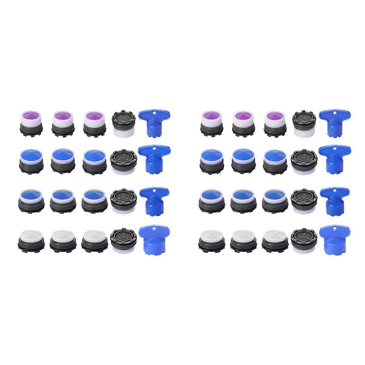 20Pcs Faucet Aerators, M16.5 .5 M21.5 M24 Water Saving Restrictor