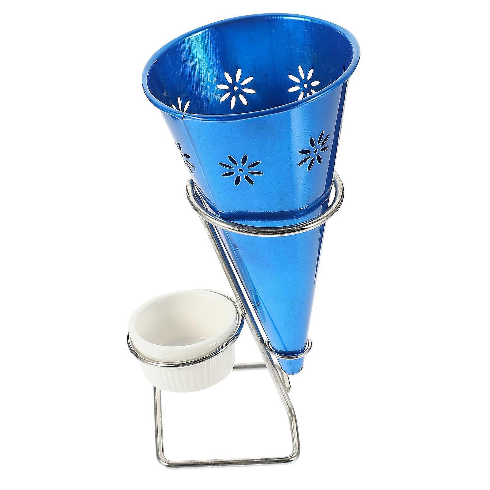 Stainless Steel Ice Cream Cone Holder for Display and Storage 4Sets