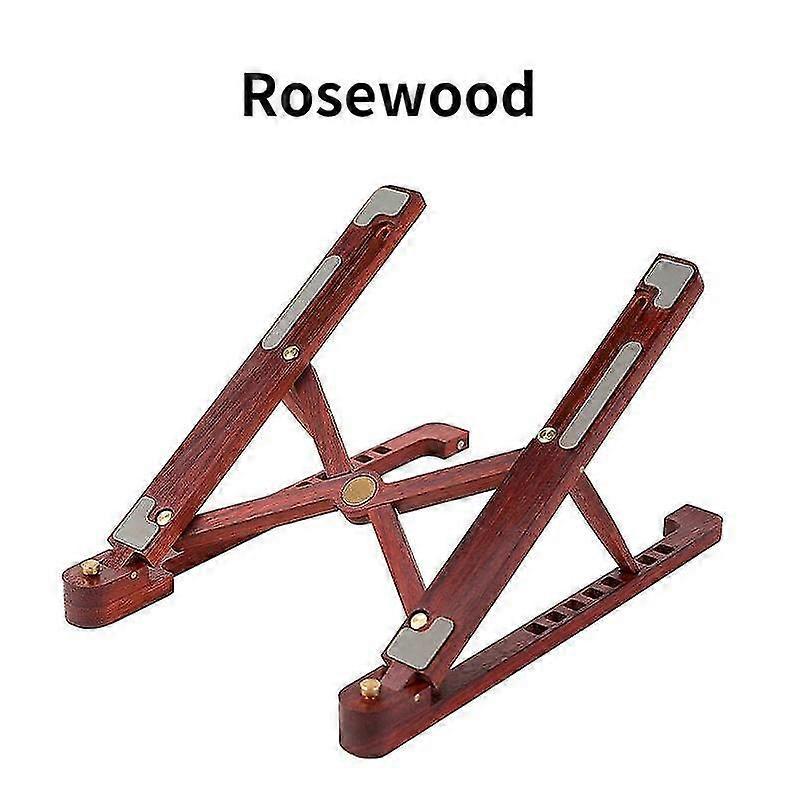 Wood Laptop Stand Foldable 8 Levels Height Adjustable Portable Notebook Holder Computer Support For Macbook Air Pro 11-17'