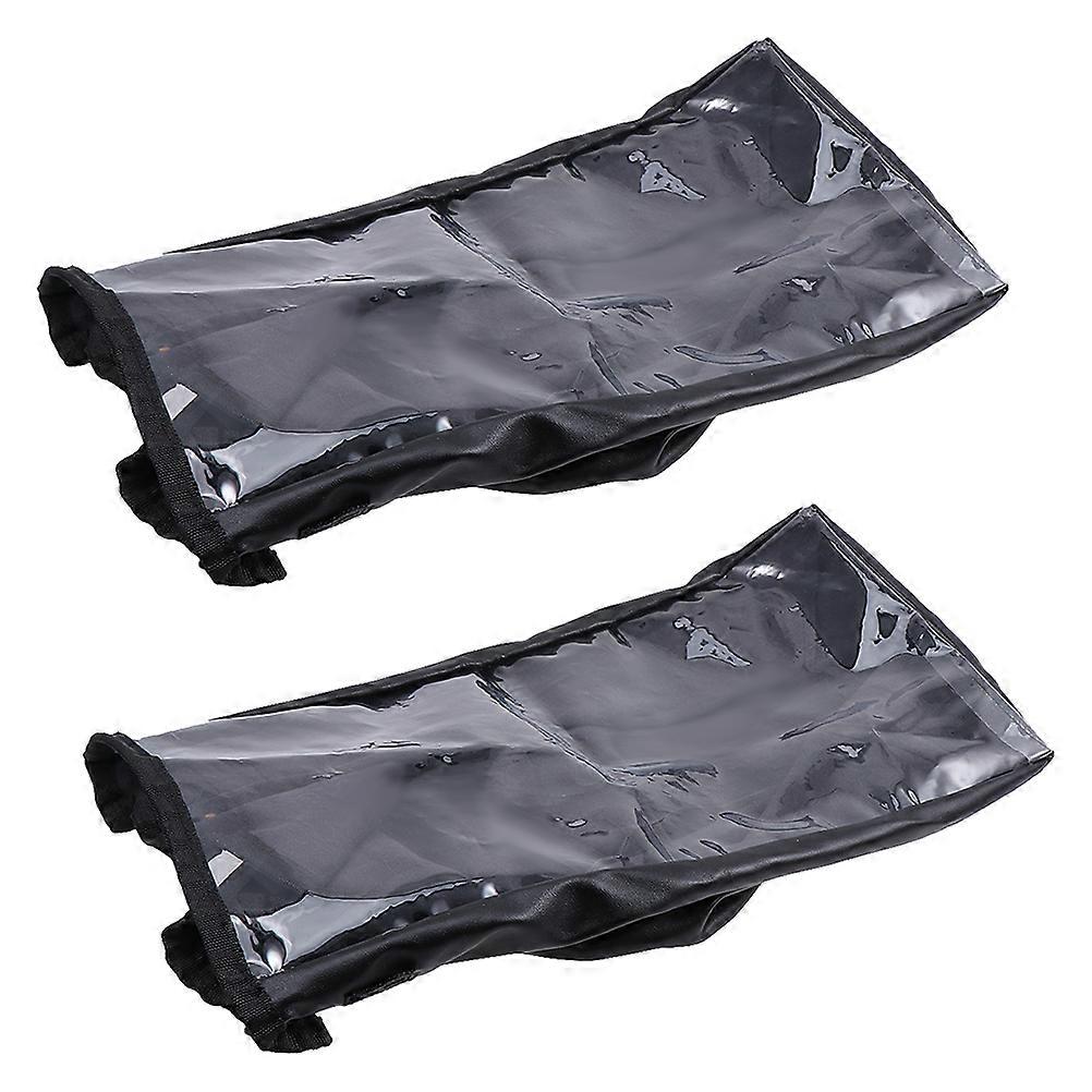 Wheelchair Controller Shield for Protection 2Pcs Black Wheelchair Covers
