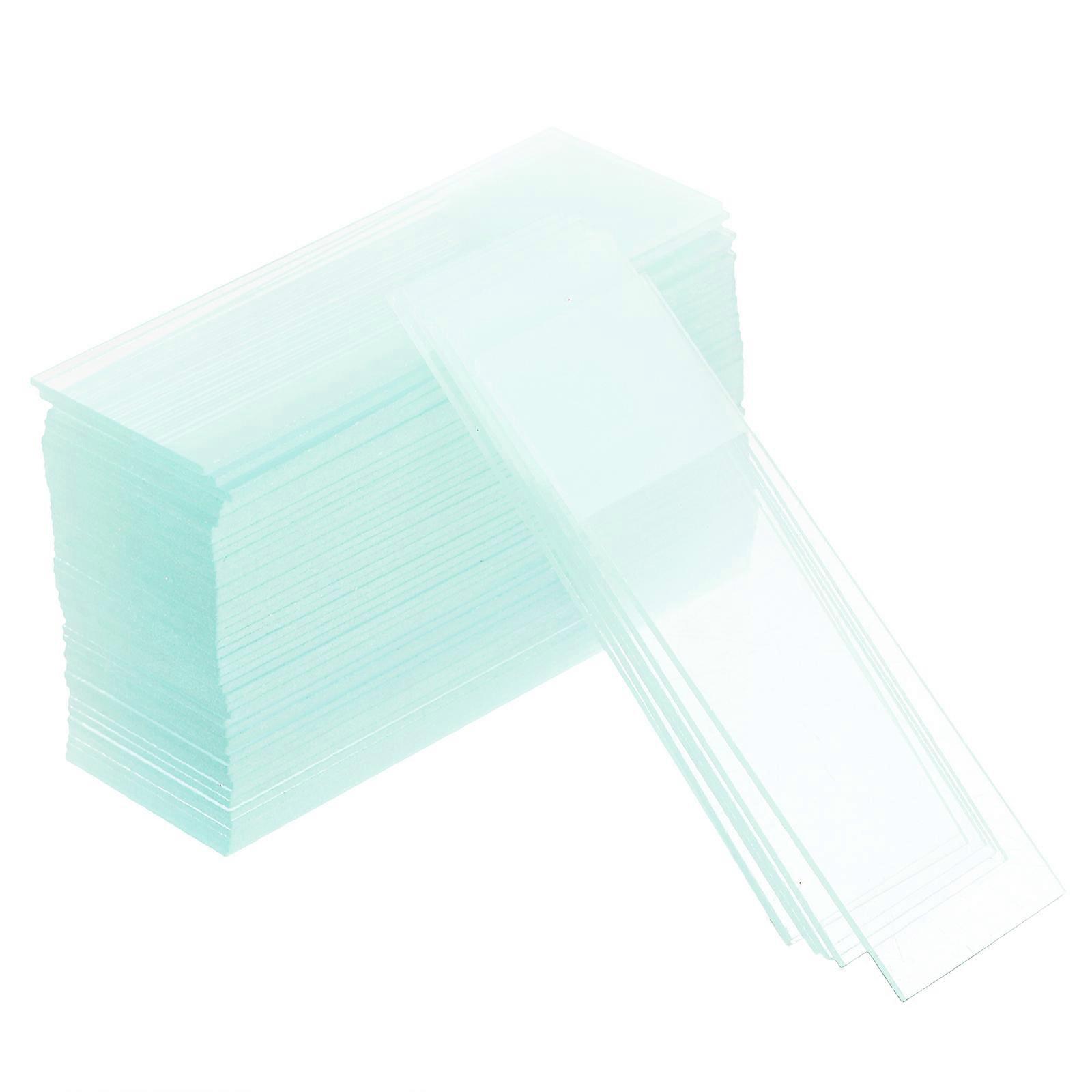 Laboratory Use Glass Microscope Slide Biological Education Props Transparent Glass for Sample Placement 150Pcs