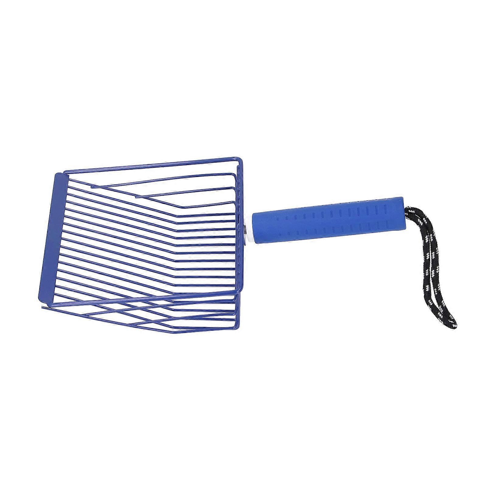 Cat Litter Scoop Metal with Removable Handle 28x6x15cm Blue