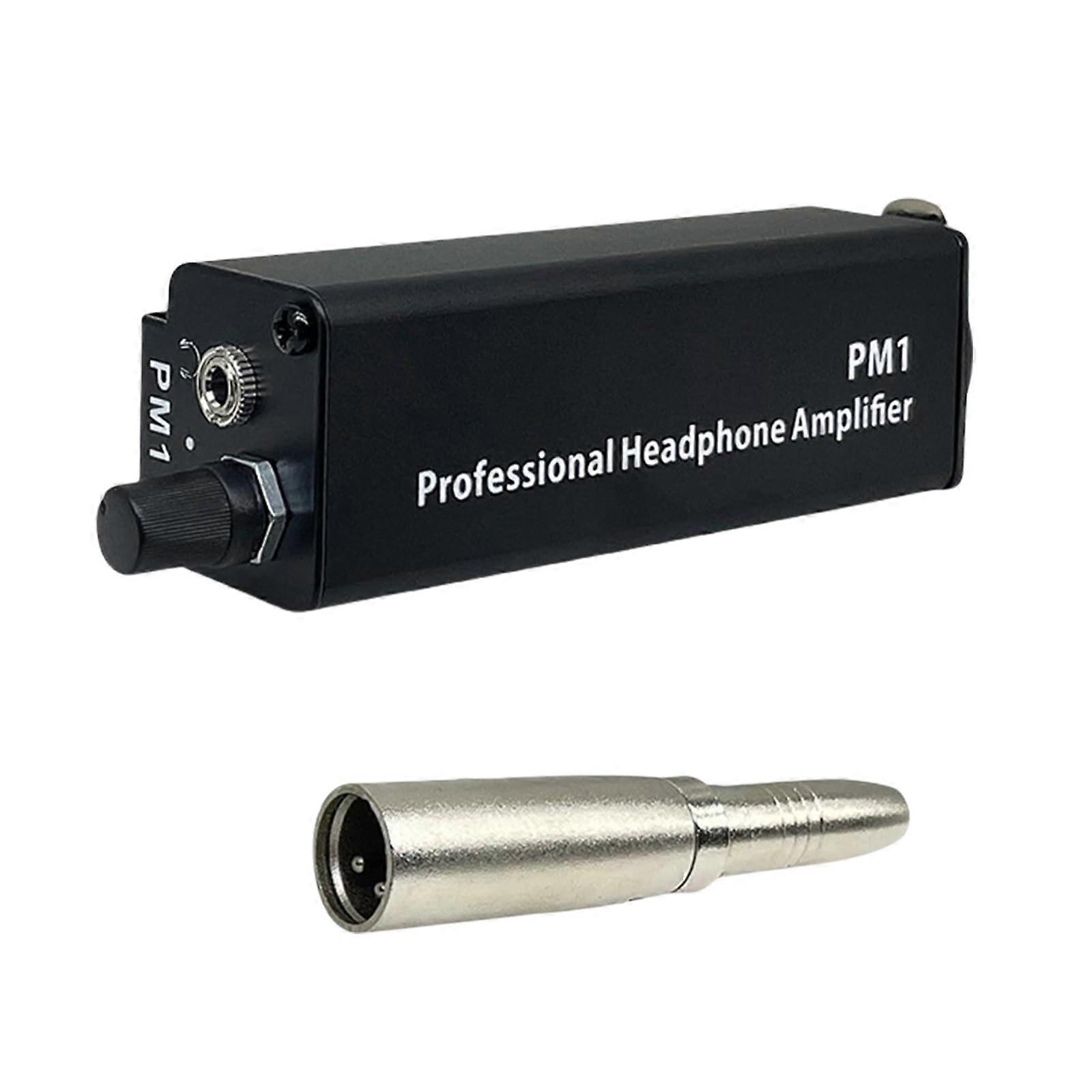 Professional Headphone Amplifier 3.5mm Input, Volume Control, Analog Audio Adapter For Smartphones, PCs, Laptops