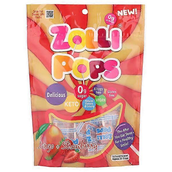 Zollipops, Suckers, Mango + Strawberry, 5.2 oz (147 g)