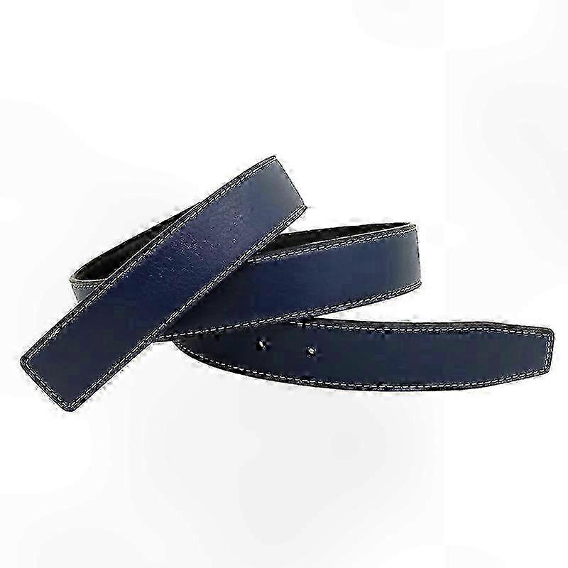 Leather Belt Strap, Adjustable Width 3.3cm, No Buckle Style, Ideal for Jeans and Casual Outfits