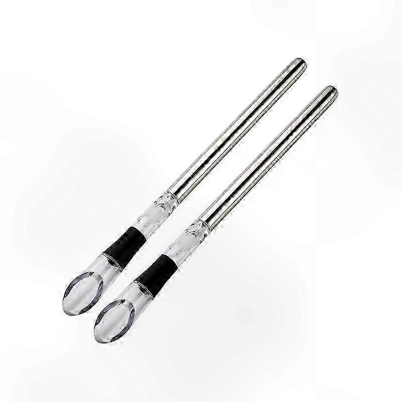 2-Pack Wine Chiller Sticks with Aerator for Bottle Cooling and Decanting