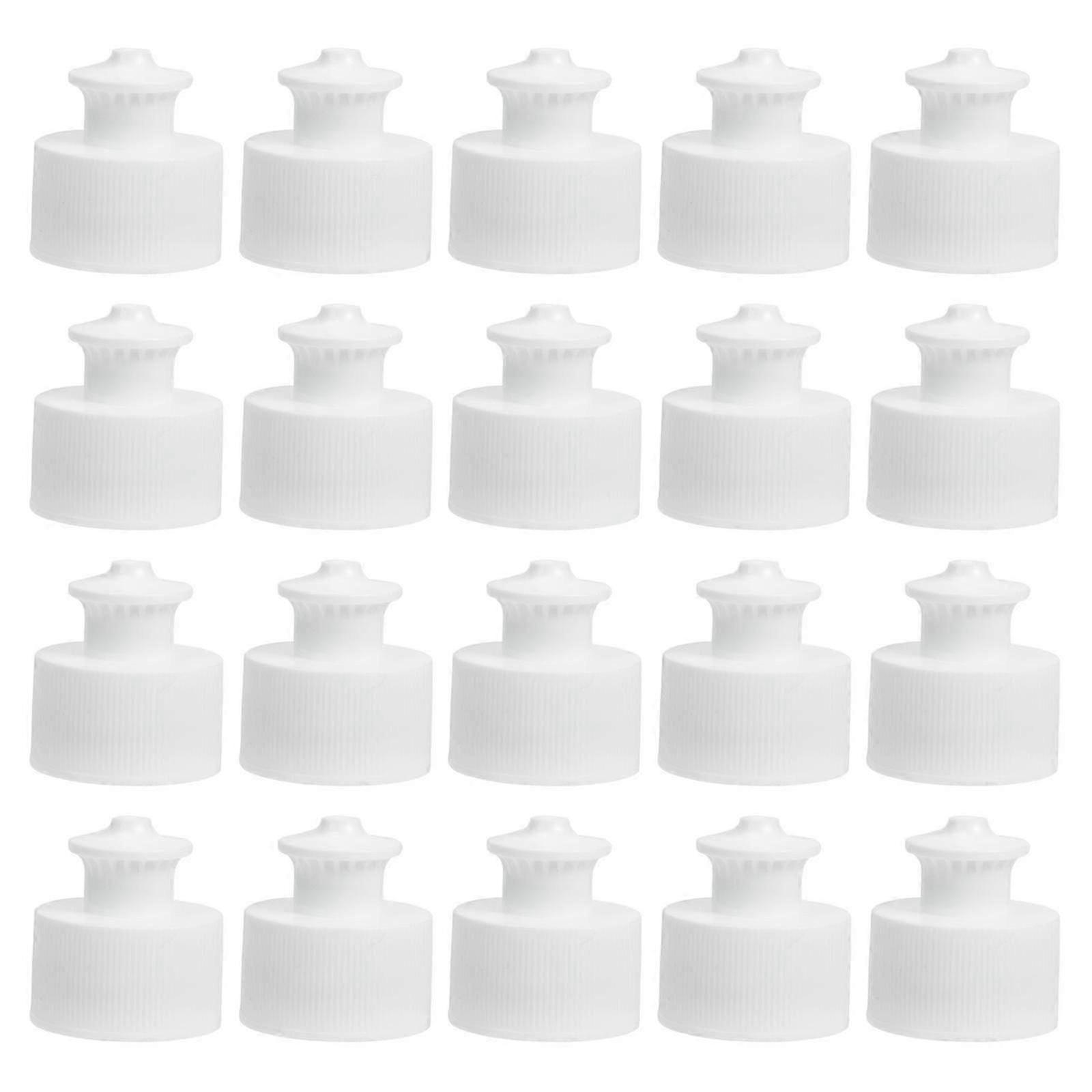 Push Pull Water Bottle Caps 24pcs - Reusable Replacement Lids for Sports Bottles