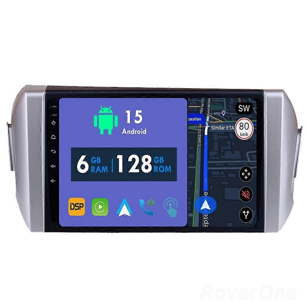 Car Radio 6G+128G CarPlay GPS Navigation Head Unit for Toyota Innova 2 2015 - 2022 Android Auto Bluetooth Stereo Touch Screen