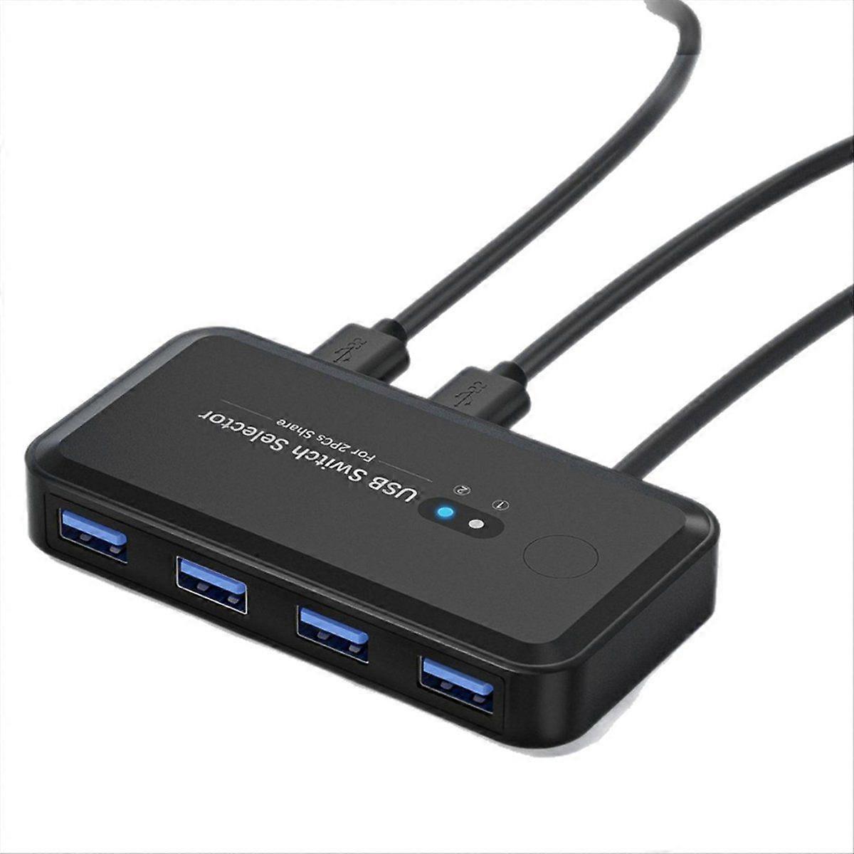 USB KVM Switch Adapter USB 3.0 Switcher 2 Input 4 Output USB Switch KVM Switcher Printer Sharer for