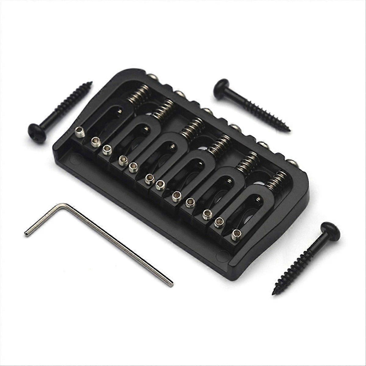6-String Guitar Fixed Bridge 72.8 Fixed Bridge Body Fittings Black