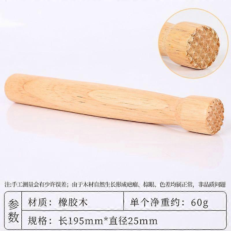 Wooden Cocktail Muddler - Ice Crusher Stick Bar Tool For Mojitos And Lemonade - Citrus Juice Presser Muddling Tool Grinding Rod For Parties Drinks Bev