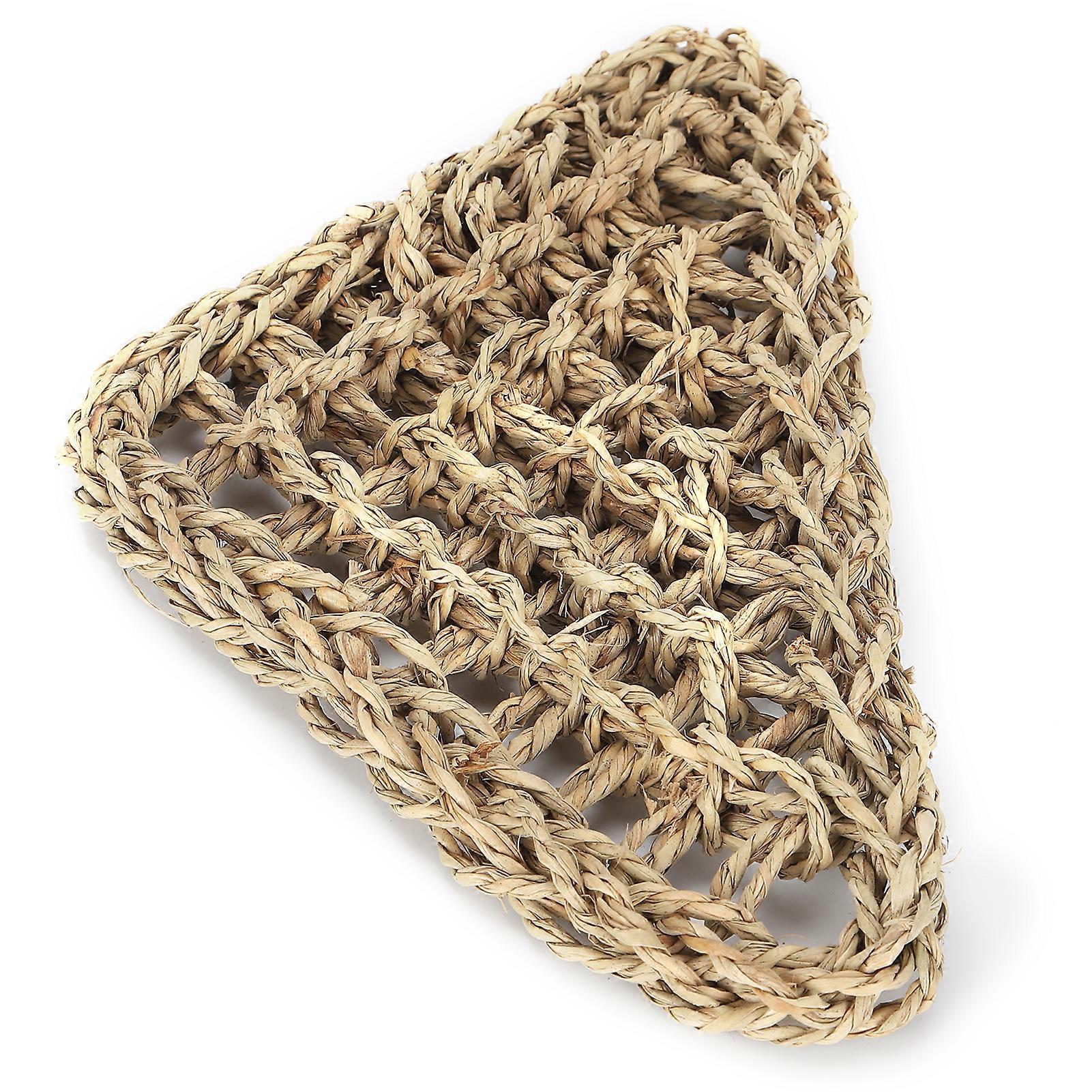 Reptile Bed Triangular Lizard Lounger Medium Natural Grass Fiber