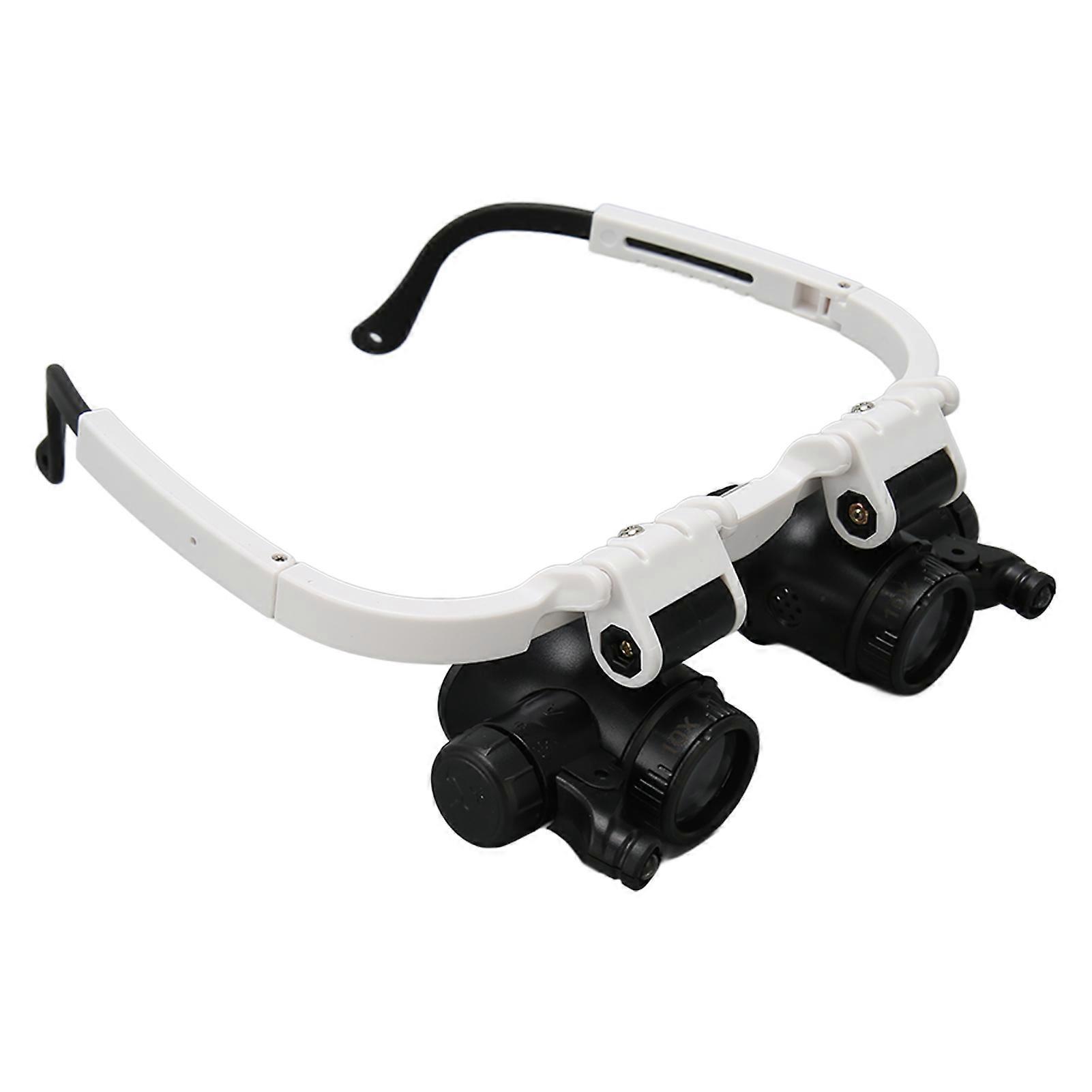 Headband Magnifier 7x 10x 15x 25x LED Illuminated Magnifying Glasses for Jewelry Making 