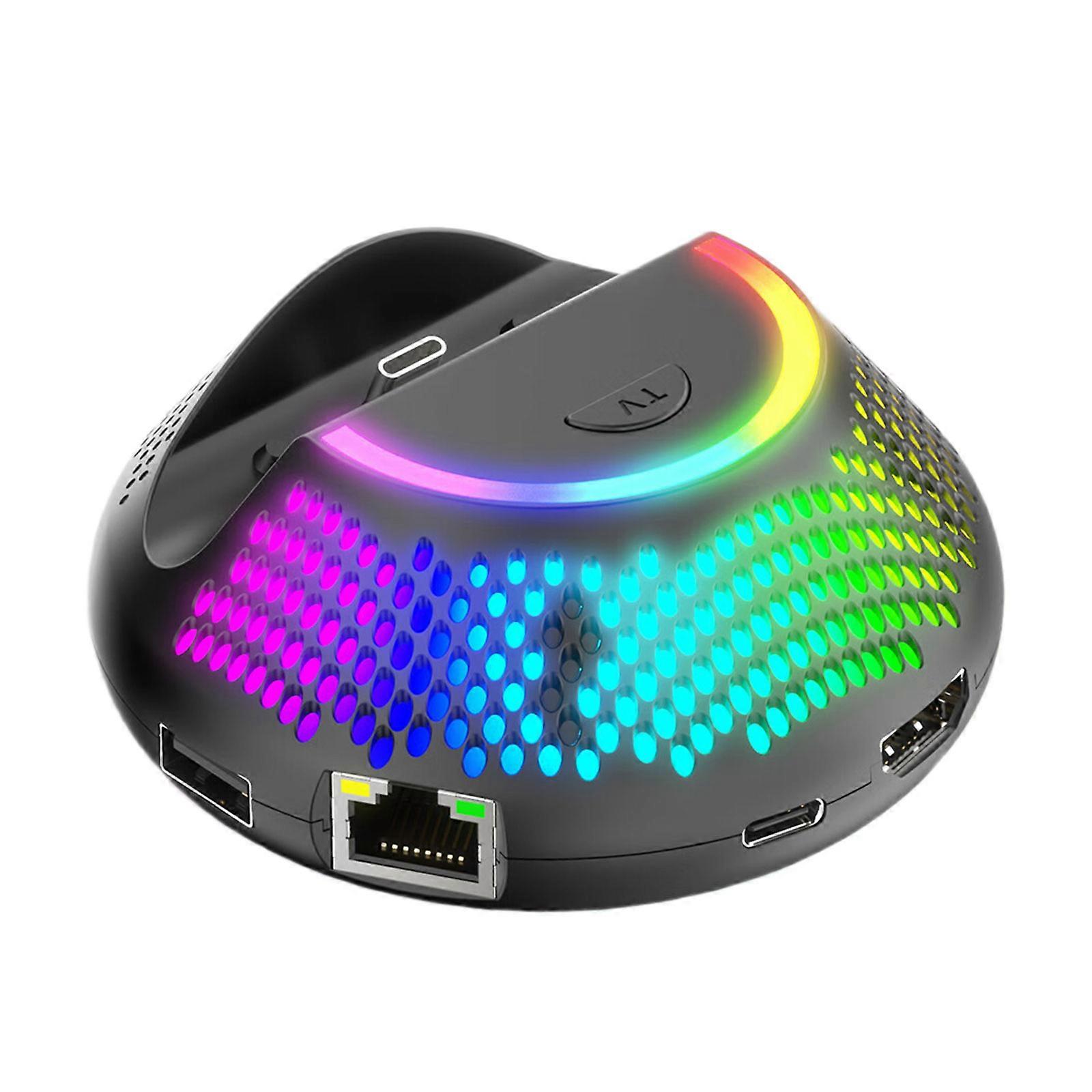 5 in 1 TV Dock Station Multifunction Game Accessories for NS2 with 4K Output TV Converter Station Multicolor