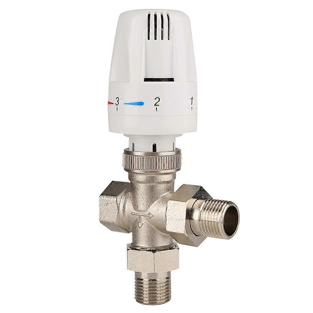 3 Way Thermostatic Radiator Valve Brass Automatic Temperature Control ValveDN15 1/2inch