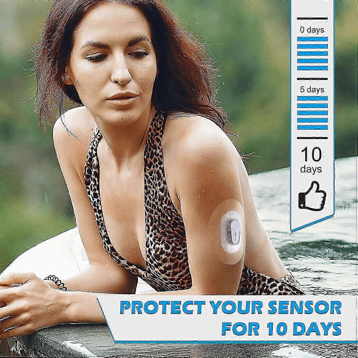 Für Dexcom G6 Klebepflaster, Wasserdichte Pflaster für Dexcom G6, Premium Transparent Overpatch für G6 Sensor