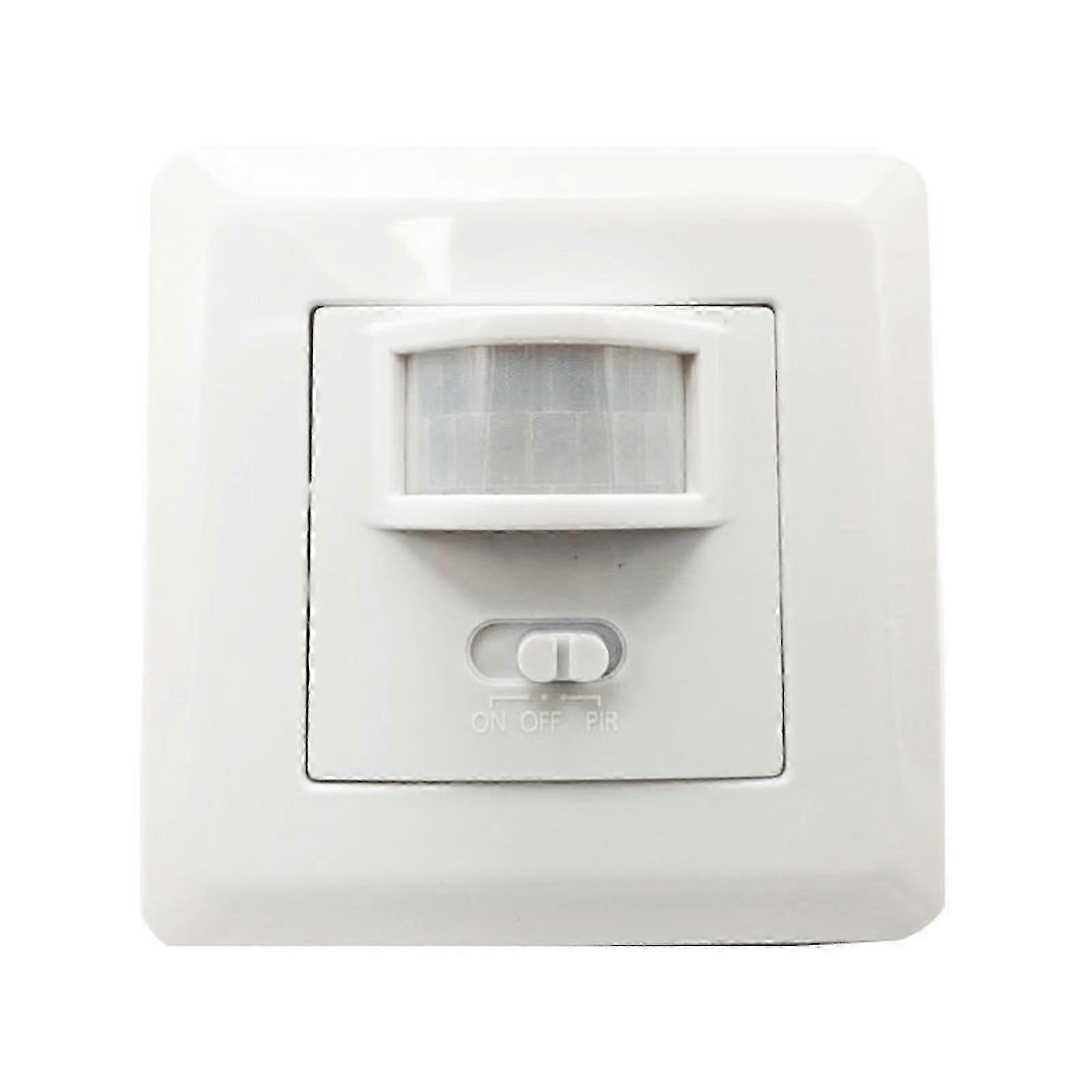 Motion Sensor Light Switch Flame Retardant Wide Sensing Angle No Neutral Required PIR Sensor Wall Light Switch
