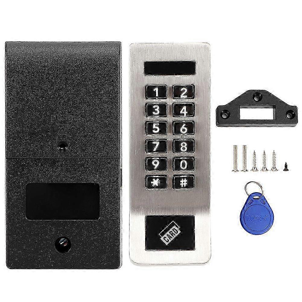 Digital Keypad Electronic Coded Lock Home Security Card Password Door Lock for Sauna Locker