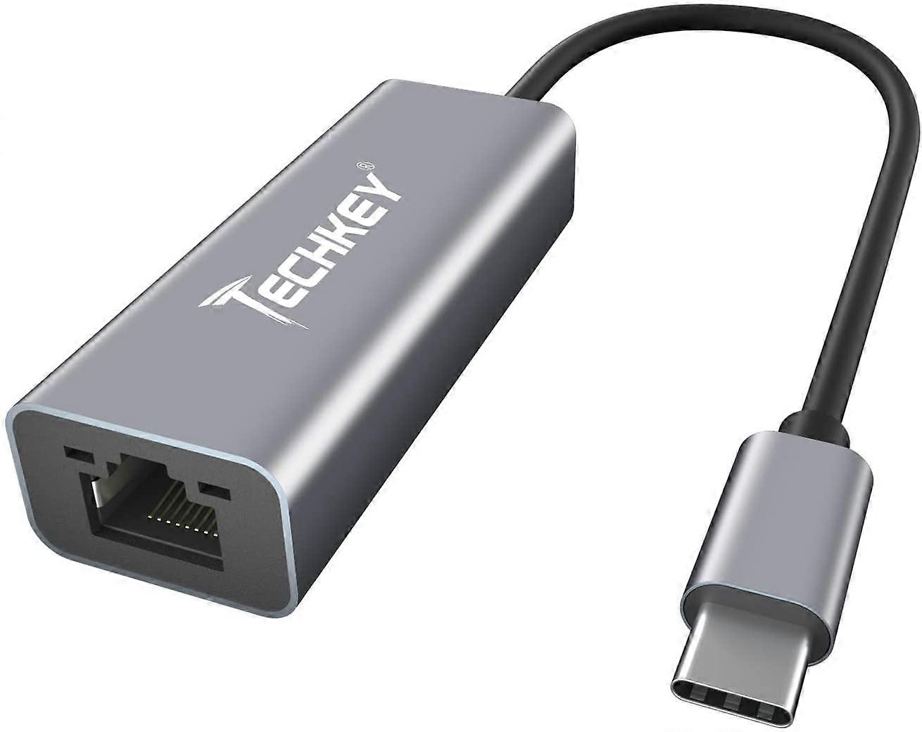 USB C to Ethernet Adapter, USB Thunderbolt 3 / Type C to RJ45 Gigabit Ethernet LAN Network Adapter Compatible