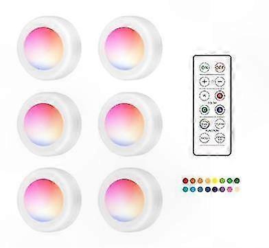 6 Pack LED Spotlights with Remote Control - Top Rated