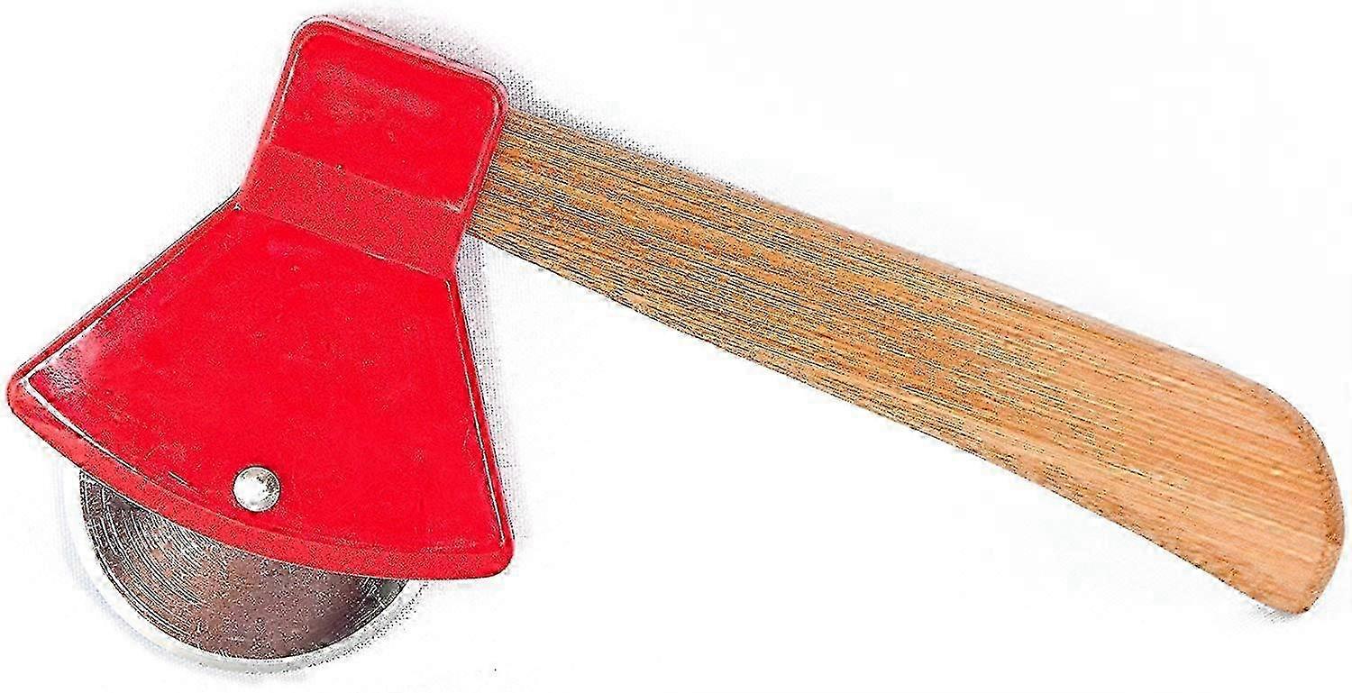 8.25 - inch brown/red/silver kitchen - essential axe pizza cutter 2025