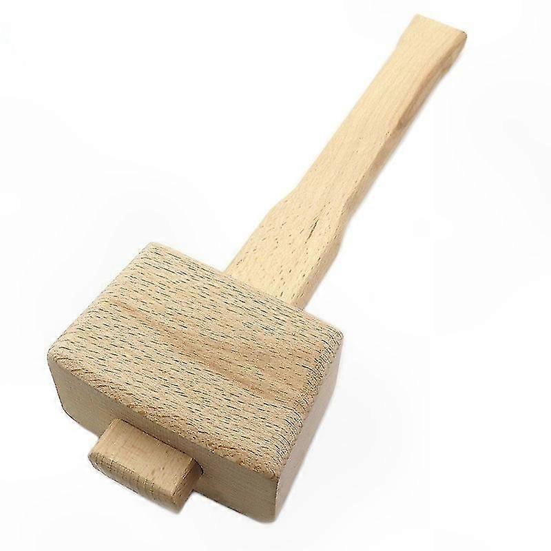 Beech Wood Mallet with Angled Handle for Carpentry and DIY Woodworking Projects