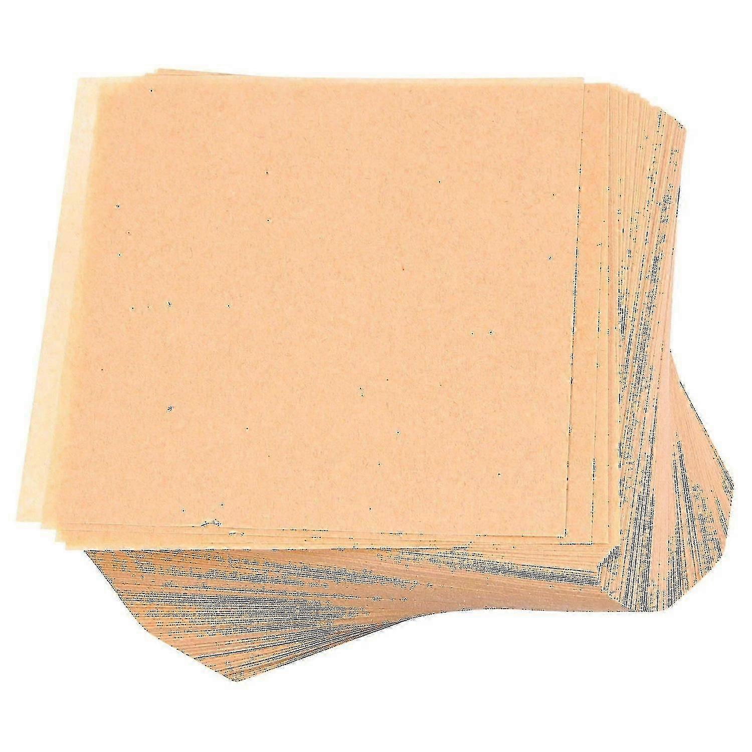 500 PC 표백되지 않은 양피지 베이킹 시트, 4x4 인치 붙지 않는 미리 자른 베이킹 양피지, 당