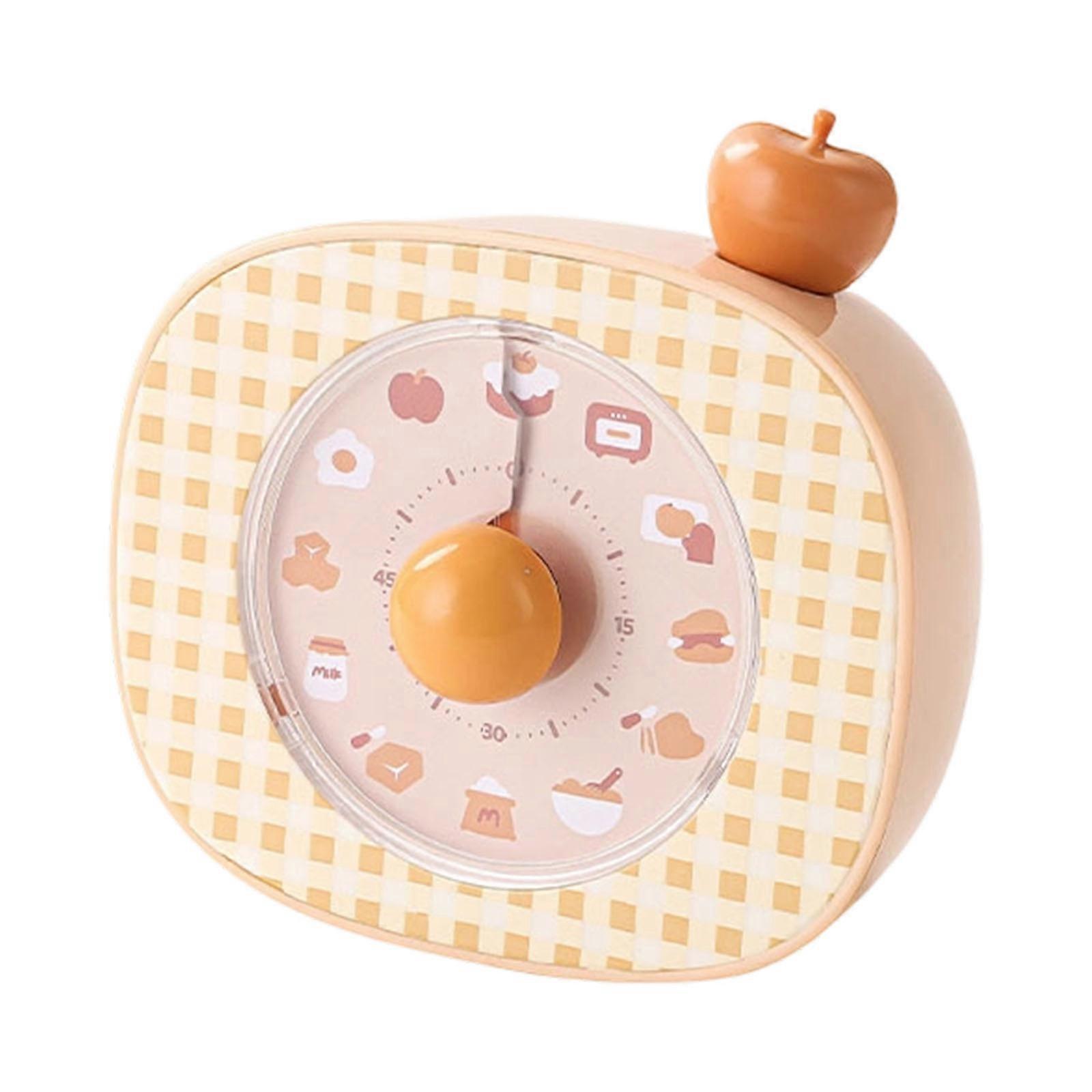 Multipurpose Rotating Time Trackers Quiet Visual Display For Learning Cooking And Task Management Cooking Supplies  Yellow