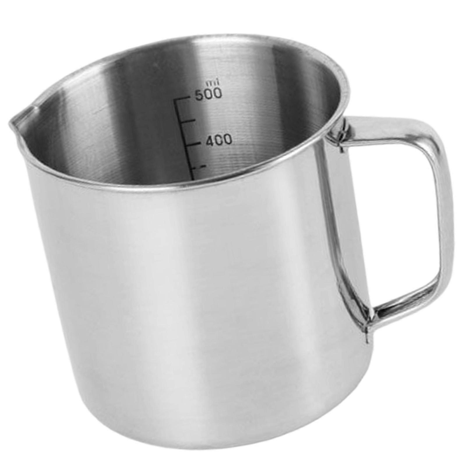 Ergonomic Handle Nonrust Steel Measuring Cup For Precise Liquid Dry Ingredient Easy Read Marking Rusts Resistant Multicolor