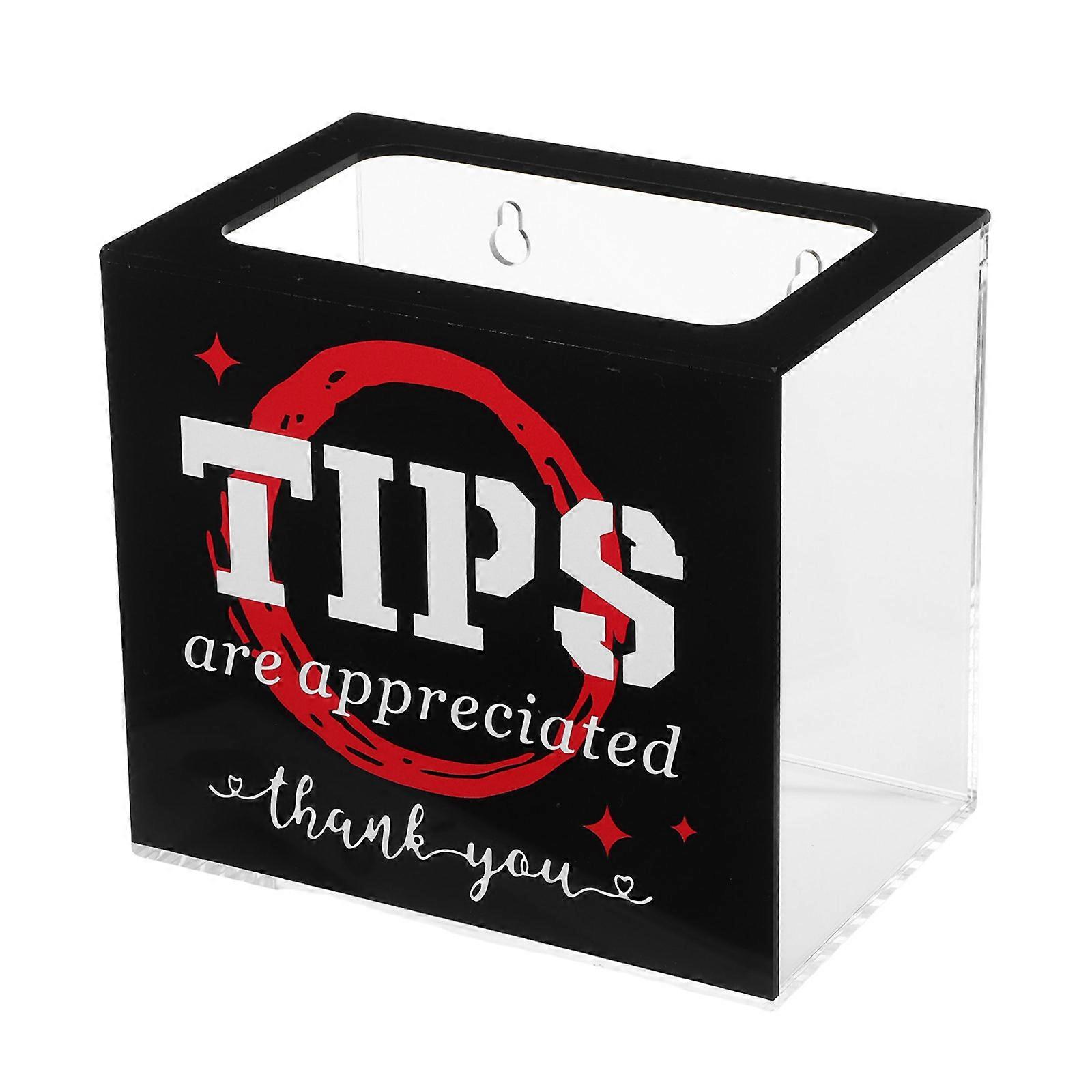 Multi Acrylic Donation Box for Tips with Slot for Restaurant Use