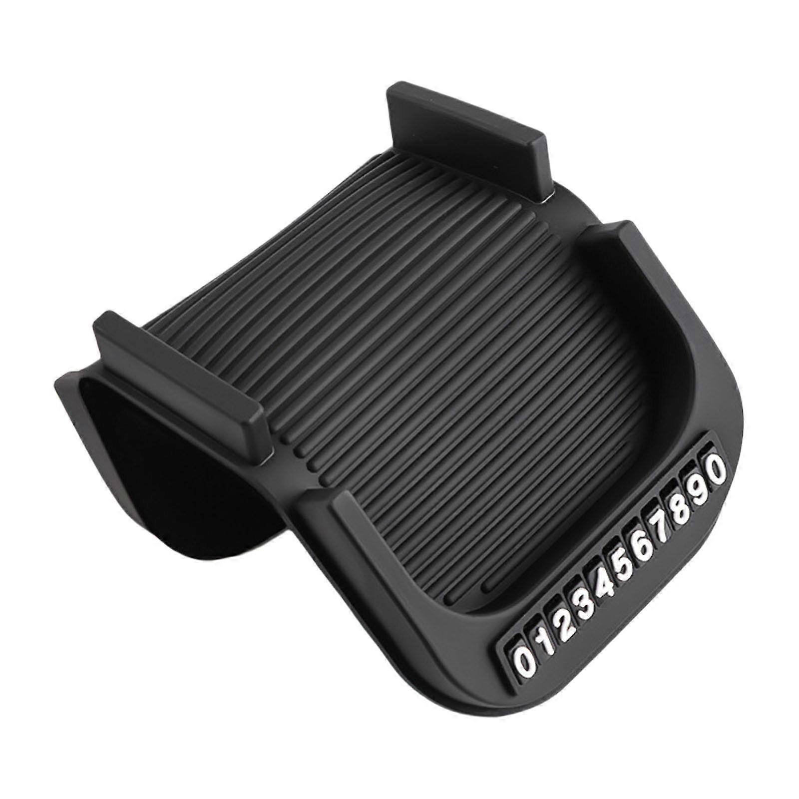 Ergonomic Multiple Angled Adjustable Car Dashboard Phone Holder Stand With Storage Tray For Key And Cards Nonslip Design Multicolor