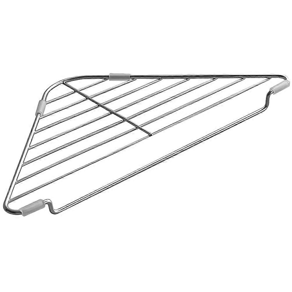 Triangle Sink Dish Drying Rack Multipurpose Sink Corner Stainless Steel Rack
