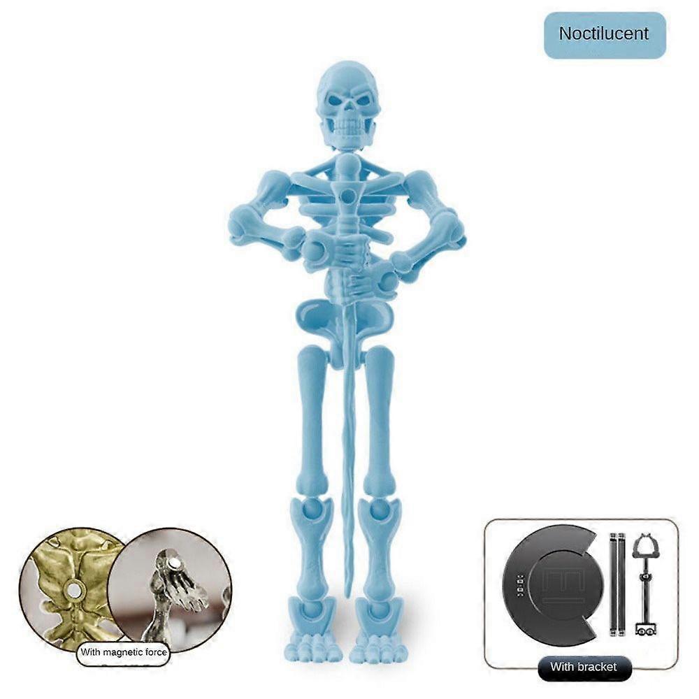Medieval Skeleton Doll Robot Action Figure With Movable Joints, Creative Poseable Mannequin Desktop Decor For Stress Relief Toy