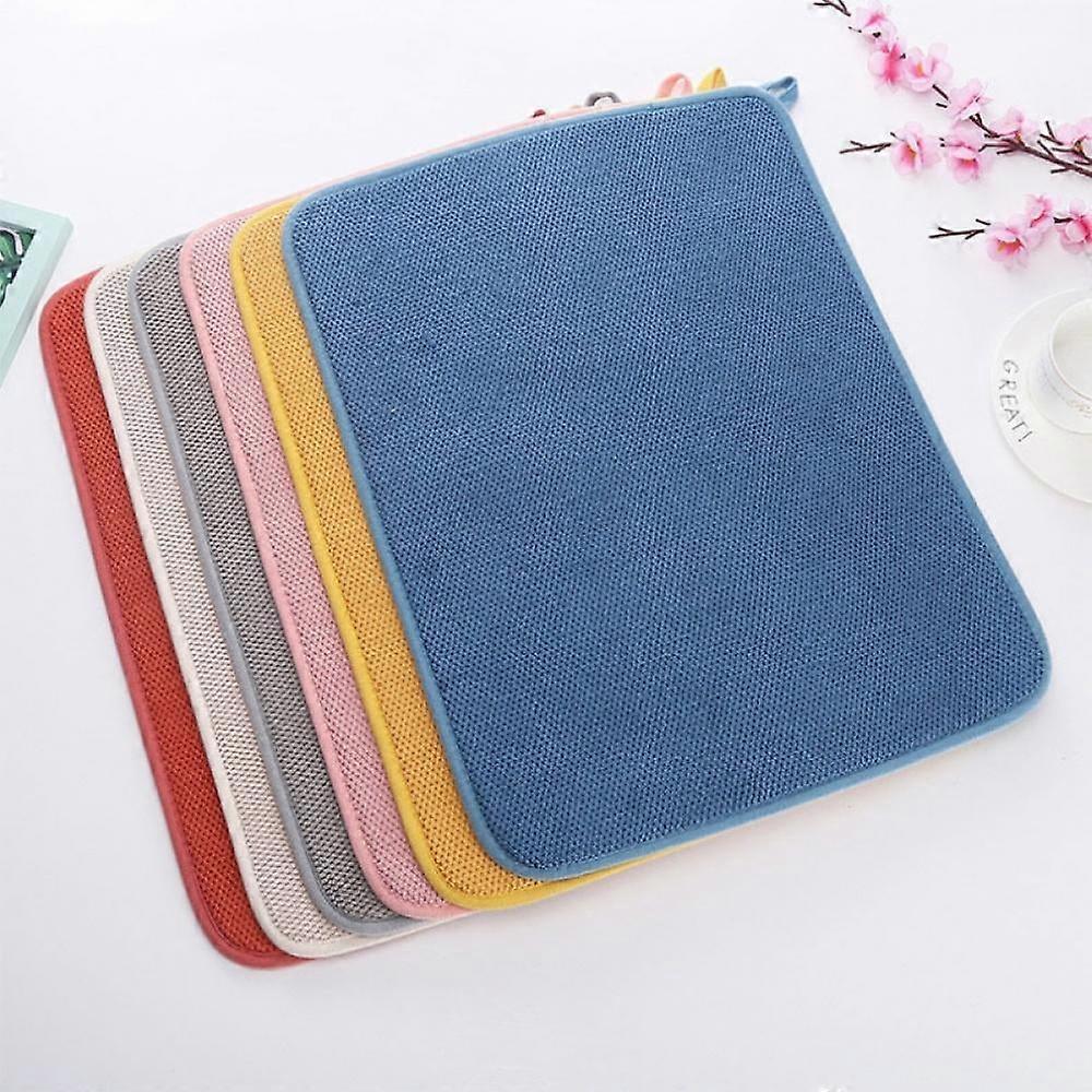 Dish Drying Mat for Kitchen Counter, Microfiber Absorbent Kitchen Sink Drying Drainer/Rack Pads
