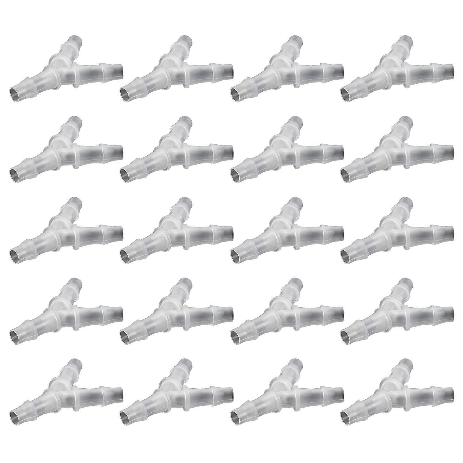 Three Way Connection Hose Barb Fitting Drain Pipe Connector Aquarium Tank Drain Adapter Plumbing Fitting Easy to Install Multicolor