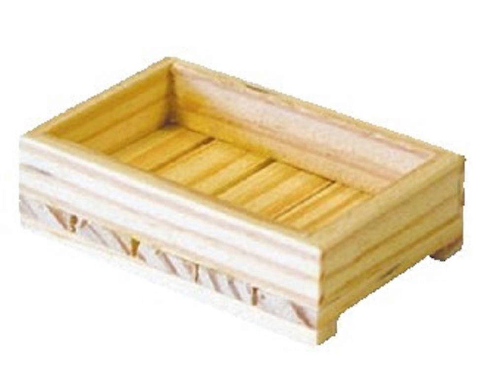 دمى البيت مصغرة متجر متجر السوق التبعي الخشب الفاكهة الخضار قفص مربع صغير