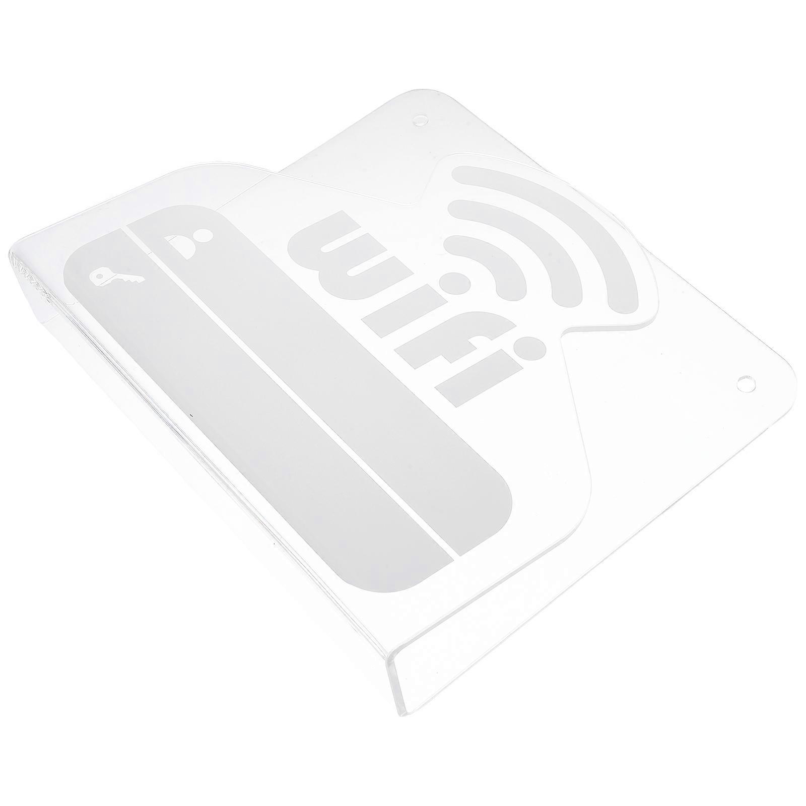WiFi Acrylic Desktop Display Sign Password Reminder Sign