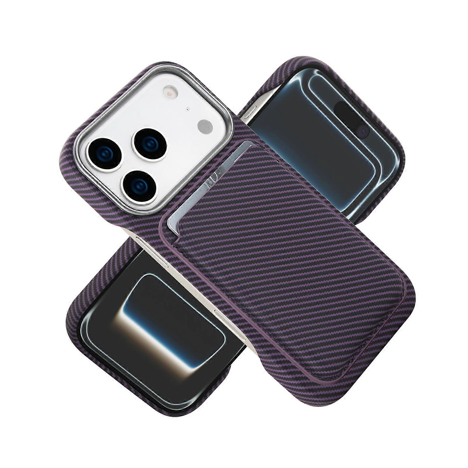 Lightweight Protective Cover for 17 with Carbon Finish Wireless Charging Shock Resistant Scratch Proof Camera Protector  Purple