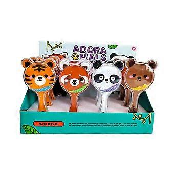 Glitzernde Haarbürste in Form von Adoramals Wild, 1er-Pack