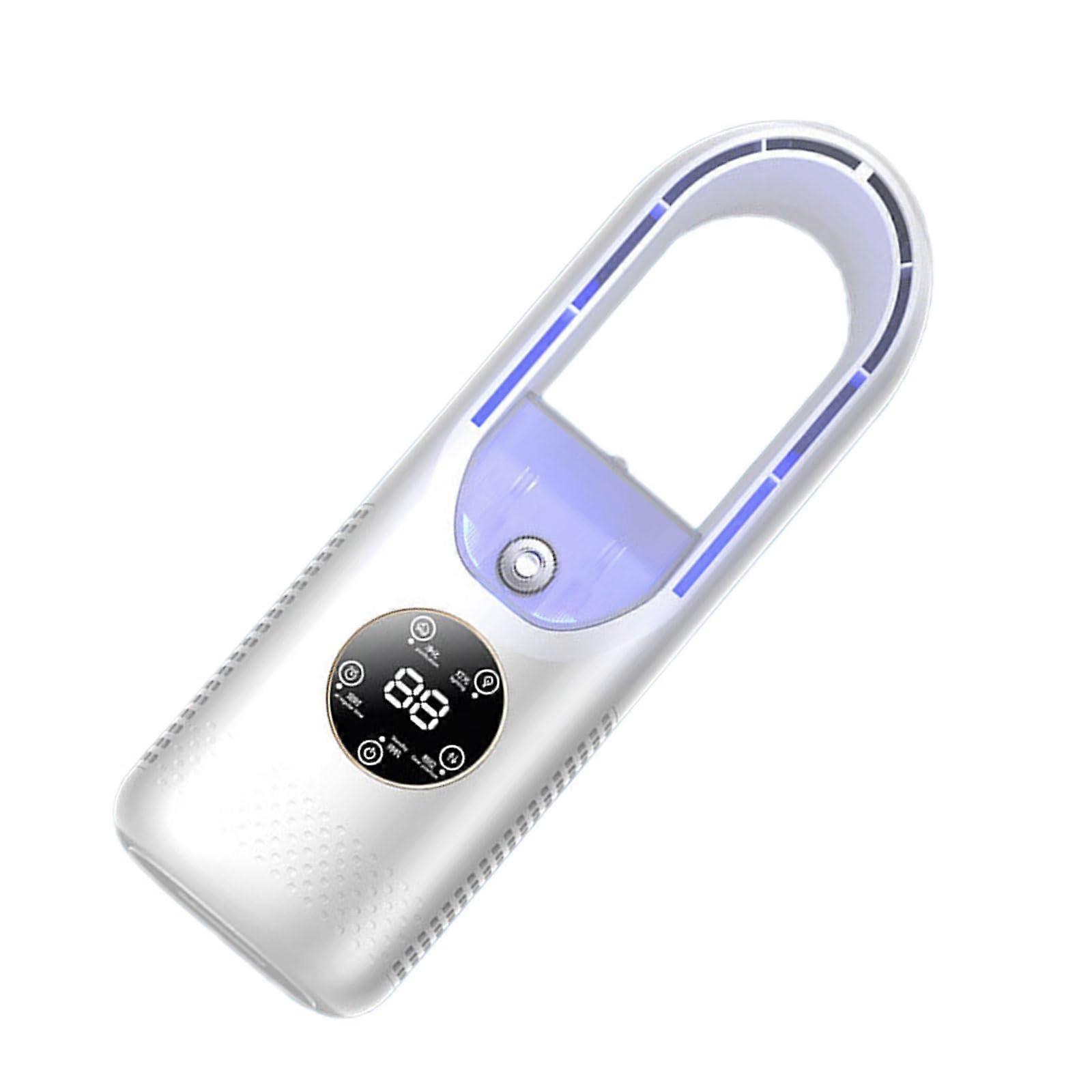 Portable Mini Air Cooler USB Bladeless Fan with Humidifier Quiet for Office Travel Desk