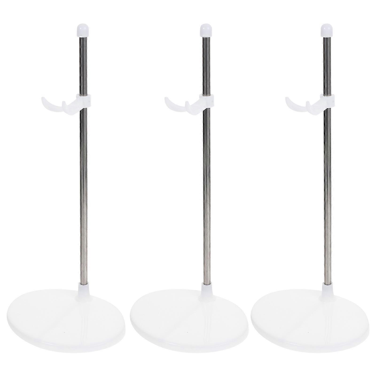 Doll Stands Mini Doll Display Holder Adjustable Plastic Stands 15Pcs