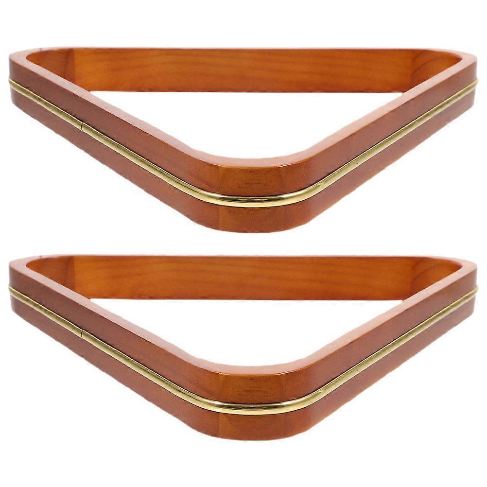 Wood Pool Triangle Rack for Billiards 2Pcs Set At Home